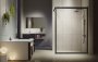 Novellini Kuadra H Printed Glass 600mm Wetroom Shower Panel