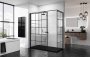 Novellini Kuadra H Squares/Stripes 800mm Wetroom Shower Panel