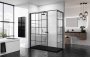 Novellini Kuadra H Squares/Stripes 900mm Wetroom Shower Panel