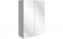 Purity Collection Valento 500mm Mirrored Wall Unit - Pearl Grey Gloss