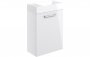 Purity Collection Volti 410mm Wall Hung Basin Unit & C/C Toilet Pack - White Gloss