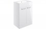 Purity Collection Volti 610mm Floor Standing 2 Door Basin Unit & Basin - White Gloss