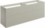 Purity Collection Statura 1180mm Wall Hung 4 Drawer Basin Unit (No Top) - Matt Latte