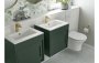 Purity Collection Elementi 510mm Floor Standing Unit Inc. Basin - Matt Conifer Green