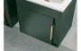 Purity Collection Elementi 510mm Floor Standing Unit Inc. Basin - Matt Conifer Green