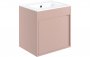 Purity Collection Elementi 510mm Wall Hung Unit Inc. Basin - Matt Antique Rose