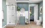 Purity Collection Elementi 510mm Wall Hung Unit Inc. Basin - Matt Sea Green