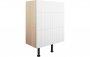 Purity Collection Textura 600mm 3 Drawer Base Unit - Matt White