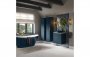 Purity Collection Statura 615mm Floor Standing 2 Door Basin Unit & Basin - Matt Deep Blue