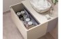 Purity Collection Accord 600mm Wall Hung 1 Drawer Basin Unit & Worktop - Matt Cotton