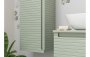 Purity Collection Accord 615mm Wall Hung 1 Drawer Basin Unit & Basin - Matt Willow Green