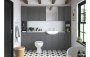 Purity Collection Belinda 1542mm Basin Toilet & 1 Door Unit Pack (RH) - Grey Ash