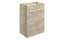 Purity Collection Volti 590mm Floor Standing 2 Door Basin Unit (No Top) - Oak