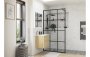 Purity Collection Icona 1200mm Framed Wetroom Panel - Black