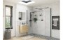 Purity Collection Icona 760mm Wetroom Side Panel & Arm - Black