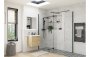 Purity Collection Icona 700mm Wetroom Side Panel & Arm - Black