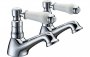 Purity Collection Malton Basin Pillar Taps - Chrome