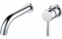 Purity Collection Sorra Wall Mounted Basin Mixer - Chrome