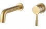 Purity Collection Padua Wall Mounted Basin Mixer - Brushed Brass