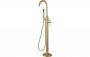 Purity Collection Padua Floor Standing Bath/Shower Mixer - Brushed Brass