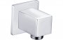 Purity Collection Square Wall Outlet Elbow - Chrome