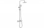 Purity Collection Gaia Cool-Touch Thermostatic Mixer Shower w/Riser & Overhead Kit - Chrome