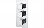 Purity Collection Meteor Thermostatic Two Outlet Triple Shower Valve - Chrome