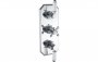 Purity Collection Hadley Traditional Lever Thermostatic Two Outlet Shower Valve - Chrome