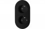 Purity Collection Single Outlet Twin Shower Valve - Matt Black