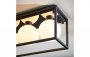 Purity Collection Cube Frame Ceiling Light - Matt Black