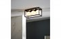 Purity Collection Cube Frame Ceiling Light - Matt Black