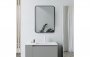 Purity Collection Kento 600x800mm Rectangular Mirror - Matt Black