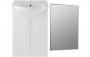 Purity Collection Visio 650mm Floor Standing Basin Unit & Mirror Pack