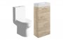 Purity Collection Volti 410mm Floor Standing Basin Unit & C/C Toilet Pack - Oak