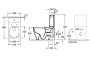 Villeroy & Boch O.Novo Close-Coupled Comfort Height Toilet, Cistern & Soft Close Seat Combi-Pack