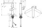 Hansgrohe Tecturis E Single Lever Basin Mixer 210 Fine Coolstart Ecosmart+ with Swivel Spout & Waste Set - Brushed Bronze