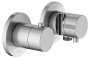Keuco Edition 400 Thermostatic Mixer Set 2-Way With Wall Outlet for Shower Hose & Holder - Stainless Steel