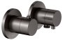 Keuco Edition 400 Thermostatic Mixer Set 2-Way With Wall Outlet for Shower Hose - Brushed Titanblack
