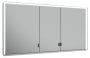 Keuco Royal Lumos 1400 x 735 x 165mm Mirror Cabinet - Anodised Silver