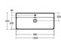 Ideal Standard Strada II 100cm 0 Tap Hole Basin