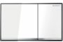 Geberit Omega 60 White Glass Dual Flush Plate
