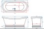 BC Designs Tin Boat 1500mm Bath