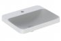 Geberit VariForm 550mm Rectangular 1 Tap Hole Countertop Basin - No Overflow