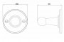 Burlington Bathrooms Chrome Robe Hook - Stock Clearance