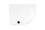 Coram 1200 x 800mm Offset Quadrant Stone Resin Right Hand Shower Tray - White