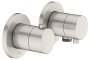 Keuco Edition 400 Thermostatic Mixer Set 2-Way With Wall Outlet for Shower Hose - Brushed Nickel