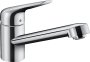 Hansgrohe Focus M42 Single Lever Kitchen Mixer 100 Coolstart, Ecosmart, Single Spray Mode - Chrome