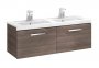 Roca Prisma 1200mm Double Basin & Unit with 2 Drawers