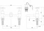 Burlington Birkenhead Quarter Turn H Type Basin Mixer with Plug & Chain Waste - White