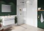 Purity Collection 900mm Chrome Wetroom Panel with wall Support
